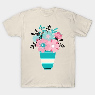 Beautiful Flowers in a Pot T-Shirt